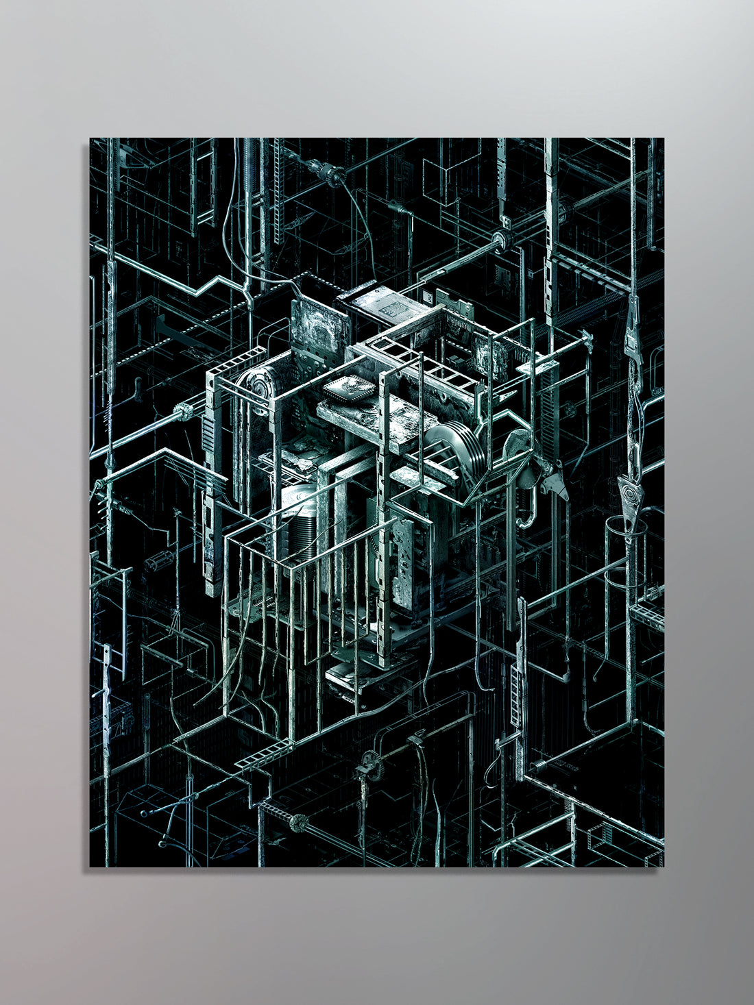 The Algorithm - Bitline Array Canvas Art Print
