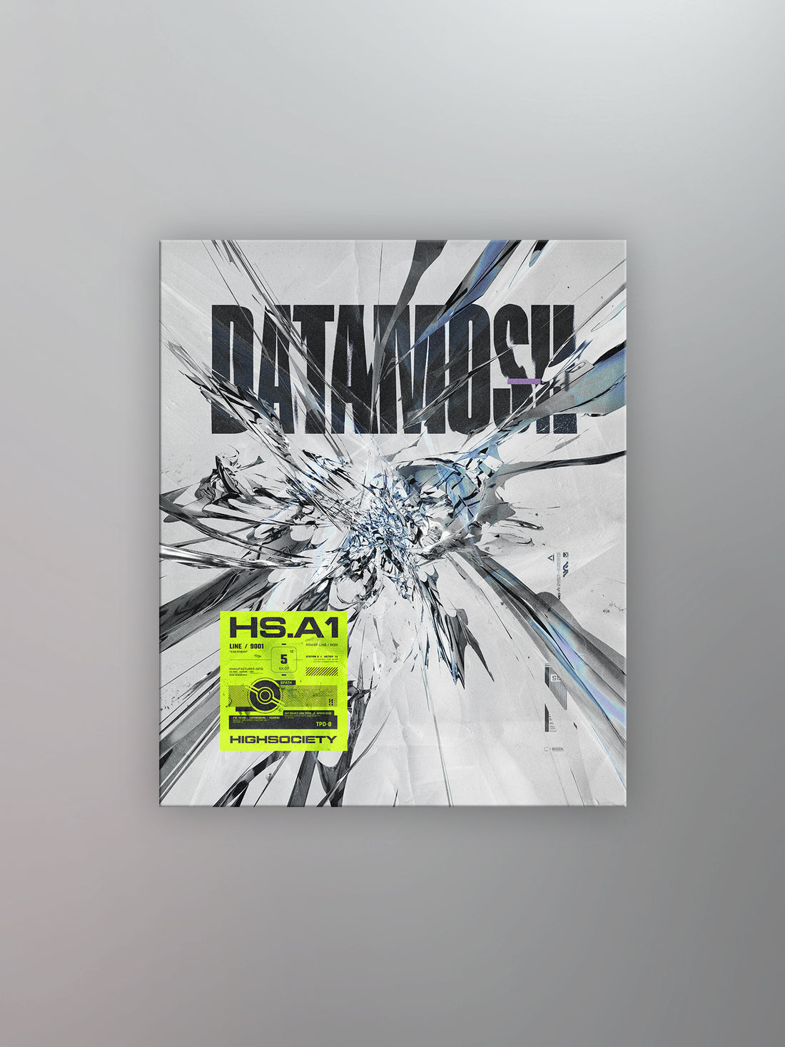 HIGHSOCIETY - DATAMOSH Canvas Art Print
