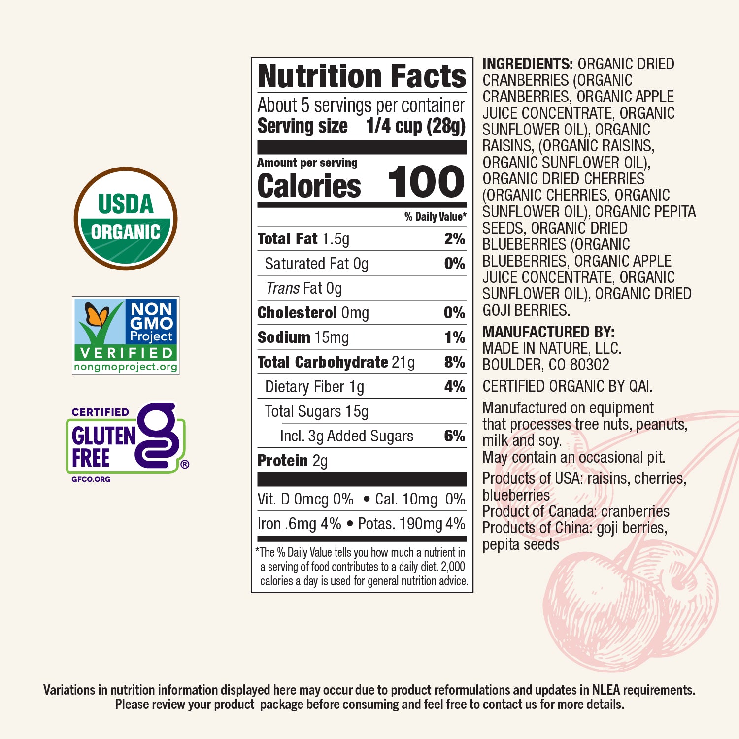 Dried Superberry Blend