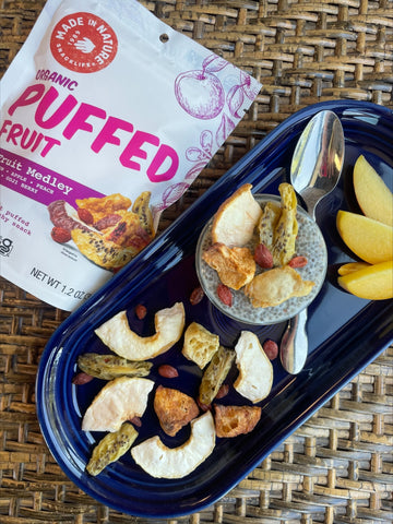 Mad In Nature Puffed Fruit and Chia Pudding